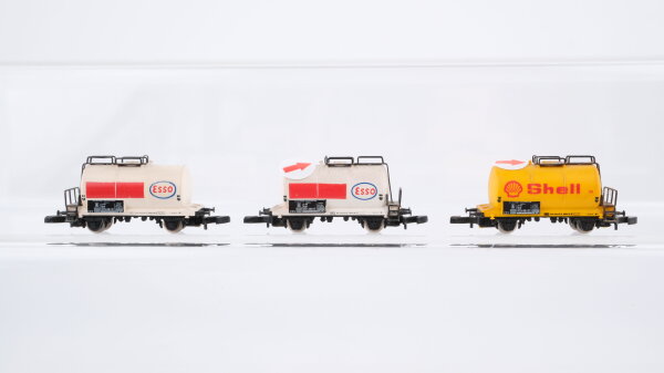 Märklin Z Konvolut Kesselwagen "Esso Shell" DB