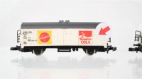 Märklin Z Konvolut Kühlwagen "Sinalco Capri-Sonne" gedeckter Güterwagen "Bananen" DB (Verschmutzung)