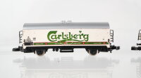 Märklin Z Konvolut Kühlwagen "Dortmunder Union Bier Staufen Bräu Spätenbräu Cerlsberg Reichelbräu" DB u.a.