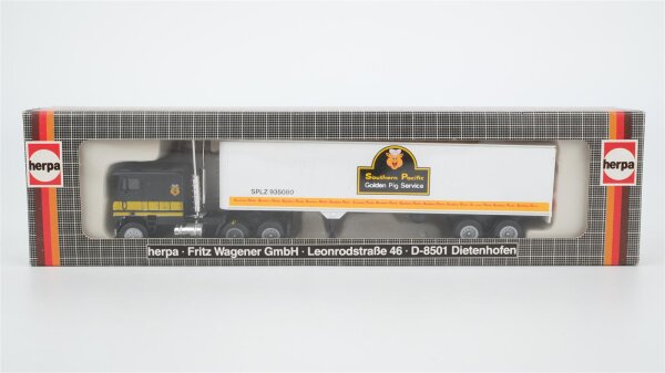 Herpa H0 854227 Freightliner Southern Pacific Golden Pig Service