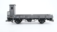 LGB G 40120 Niederbordwagen mit Bremserhaus grau