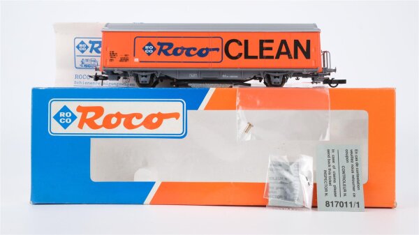 Roco H0 46400 Schienenreinigungswagen (Roco Clean, Orange) SBB/CFF
