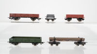 Egger-Bahn H0e Konvolut Langholzwagen Kipplore...