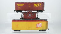 Atlas/Pola Spur 0 Konvolut US Box Car "Western...