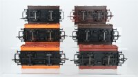 Faller Spur 0 Konvolut Mittelbordwagen DB (teilweise patiniert)