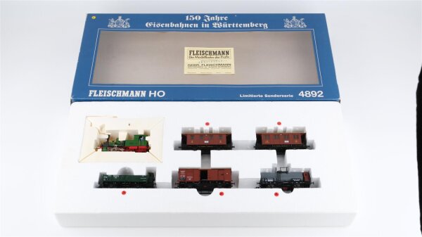 Fleischmann H0 4892 Zugpackung 150 Jahre Eisenbahn in Württemberg Limitierte Sonderserie