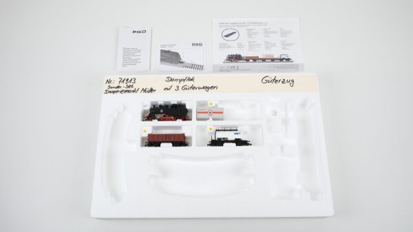 Piko H0 71913 Start Set Güterzug Dampflok BR 98 DB "Müller" Gleichstrom (Unvollständig)