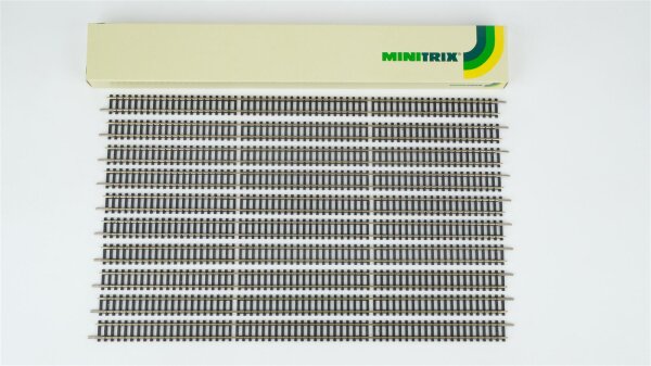 Trix N 14902 Minitrix Gerades Gleis 312,6 mm (10 Stück in OVP)
