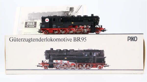 Piko H0 Dampflok BR 95 0028-1 DR Gleichstrom (Ein Licht defekt/ Abbrüche)