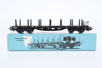 Märklin H0 4516 Flachwagen mit Rungen SSka DB