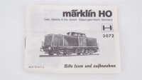 Märklin H0 3072 Diesellok BR 212 258-8 DB Wechselstrom (Licht Defekt)