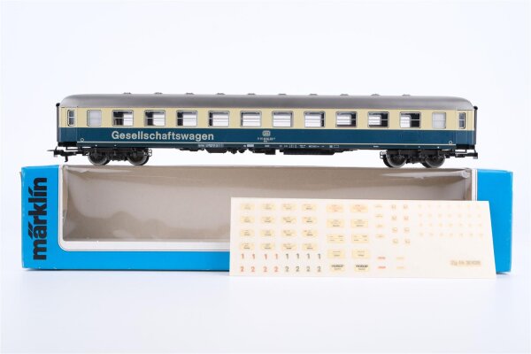 Märklin H0 4175 Reisezugwagen (Gesellschaftswagen) WGm 842.0 der DB