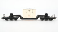Märklin H0 4618001 Tiefladewagen mit Übersee-Kiste  SST 53  St 52 der DB