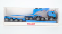 Wiking H0 5050135 MAN Zugmaschinen mit Tieflader hellblau