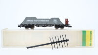 Minitrix N 13264 Flachwagen mit Plane Krauss Maffei SSw...