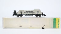 Minitrix N 13262K Flachwagen mit Plane "MAN AG"...