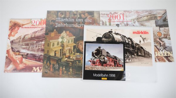 Märklin Konvolut Kalender 1998,2000,2001,2002 u.a.