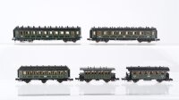Minitrix N Konvolut Donnerbüchsen 2.Kl. 3.Kl. Umbauwagen 3.Kl. Abteilwagen 1./2.Kl. K.Bay.Sts.B.