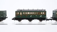 Fleischmann N Konvolut Abteilwagen 3. Kl. teilweise mit Bremserhaus Gepäckwagen DR
