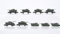 Arnold N Konvolut Flachwagen mit Panzerladung und extra...