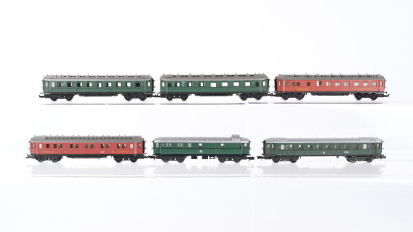 Arnold N Konvolut Hechtwagen 2. Kl. 3. Kl. Schlafwagen Speisewagen Gepäckwagen DB u.a.