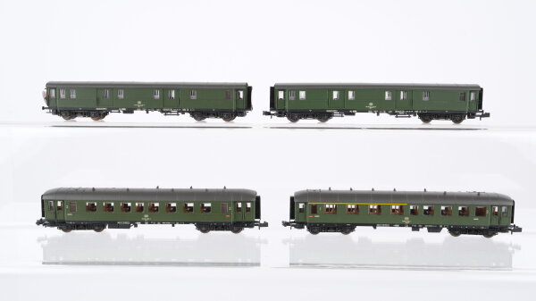 Roco N Konvolut Eilzugwagen1./2.Kl. 2.Kl. Gepäckwagen DB