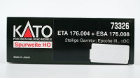 Kato H0 73326 Dieseltriebwagenzug "Limburger Zigarre" BR ETA 176.004 &ESA 176.008 DB Gleichstrom Analog