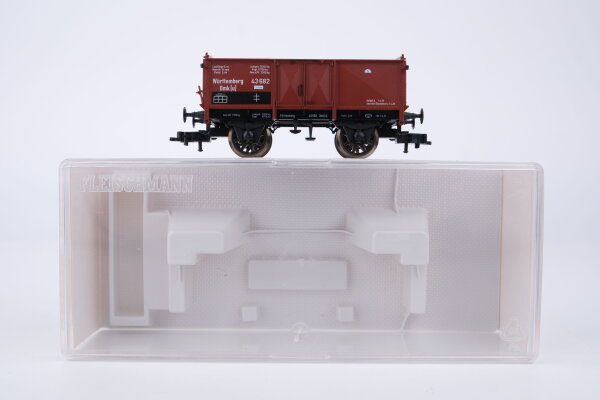 Fleischmann H0 5827K Offener Güterwagen Württemberg 43 682 KWStE