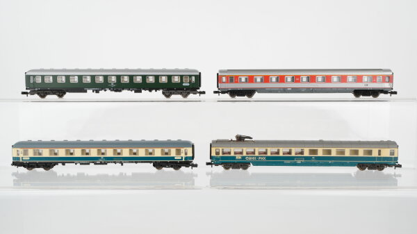 Fleischmann N Konvolut Abteilwagen 1./2. Kl Speisewagen "Quick-Pick" DB