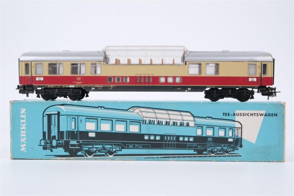 Märklin H0 4090 Reisezugwagen (TEE-Aussichtswagen 1.Kl beige-rot) ADüm 101 der DB