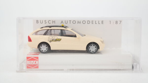 Busch H0 49152 Mercedes-Benz C-Klasse Kombi Taxi