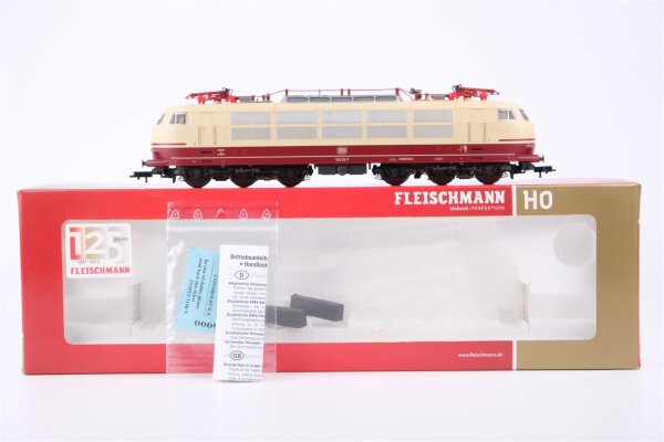 Fleischmann H0 437601 E-Lok BR 103 113-7 DB Gleichstrom Digital (Licht defekt)