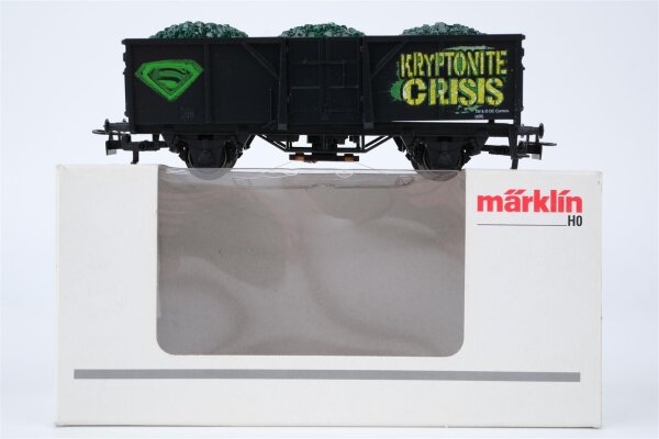 Märklin H0 48706 Offener Güterwagen KRYPTONITE CRISIS  El-u 1.FC märklin Jahreswagen 2006