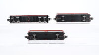 Märklin H0 Konvolut Schiebewandwagen Niederbordwagen mit Radladern DB