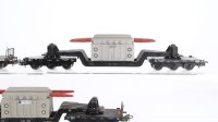Märklin H0 Konvolut Tiefladewagen teilweise mit Trafo-Ladung "AEG Trafo-Union" DB (Abbrüche)