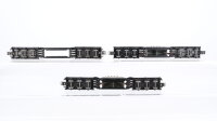 Märklin H0 Konvolut Tiefladewagen teilweise mit Trafo-Ladung "AEG Trafo-Union" DB (Abbrüche)