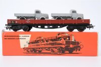Märklin H0 4515 Niederbordwagen mit Lkw  00t...