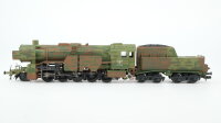 Liliput H0 Dampflok mit Tender Tarnmuster BR 42 1742 DR...