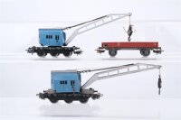 Märklin H0 Konvolut Kranwagen mit einem...