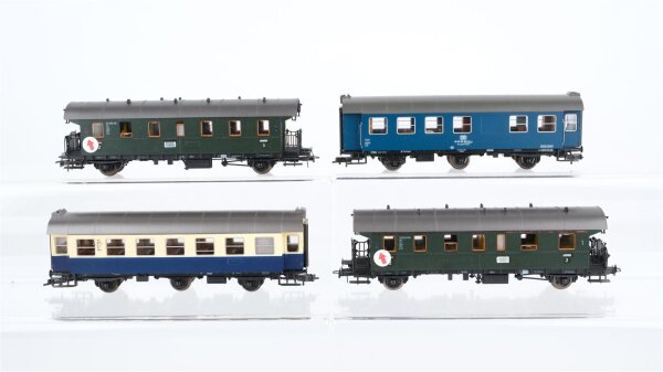 Roco H0 Konvolut Umbauwagen Donnerbüchsen1./2./3. Kl. DB (teilweise übermalt)