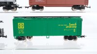 Unbekannt H0 Konvolut US Tank Car "Texaco" Box Car "Pennsylvania Sante Fe" Caboose "Baltimore and Ohio" T.C.X. u.a.