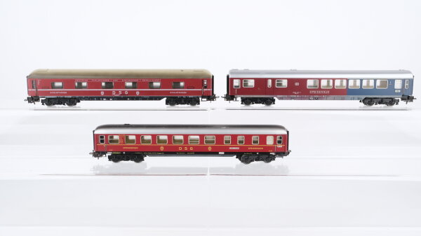 Märklin H0 Konvolut Schlafwagen Speisewagen mit einem 1. Kl.-Abteil "DSG" DB