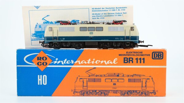 Roco H0 4133 E-Lok BR 111 009-7 DB 3 Leiter Gleichstrom (Kupplung fehlt)