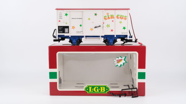 LGB G Circuswagen mit Sound "Circus Altenfurt/Fischbach" (Sound geprüft)