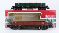 LGB G 42610 Set Niederbordwagen mit Beladung...