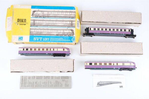 Piko H0 Schnelltriebwagen BR SVT 137 DR violett/elfenbein Gleichstrom