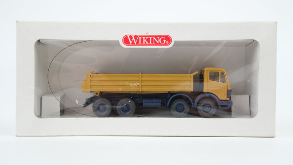 Wiking H0 67401 MB Pritschenkipper 4-achsig ocker-gelb