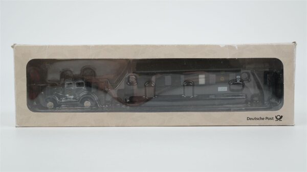BUB H0 010212 Hanomag Zugmaschine mit Anhänger und Piko Bahnpostwagen