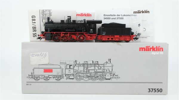 Märklin H0 37550 Dampflok BR 55 5555 DB Wechselstrom Digital