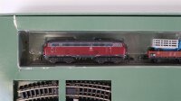 Minitrix N 11070 Güterzug-Set Diesellok BR 216 001-8...